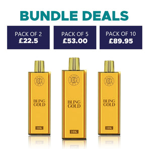 Bling Gold 10K Puffs Disposable Vape
