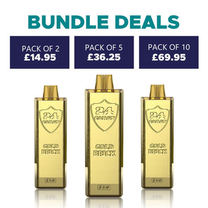 24 Carat Gold Brick 6999 Puffs Disposable Vape