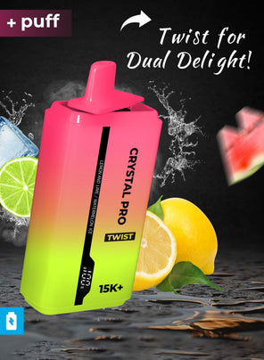 Crystal Pro Twist 15000 Puffs Disposable Vape