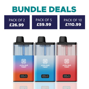 Aura Bar Twist 40k, 40000 Puffs Prefilled Vape Kit by Crystal Prime