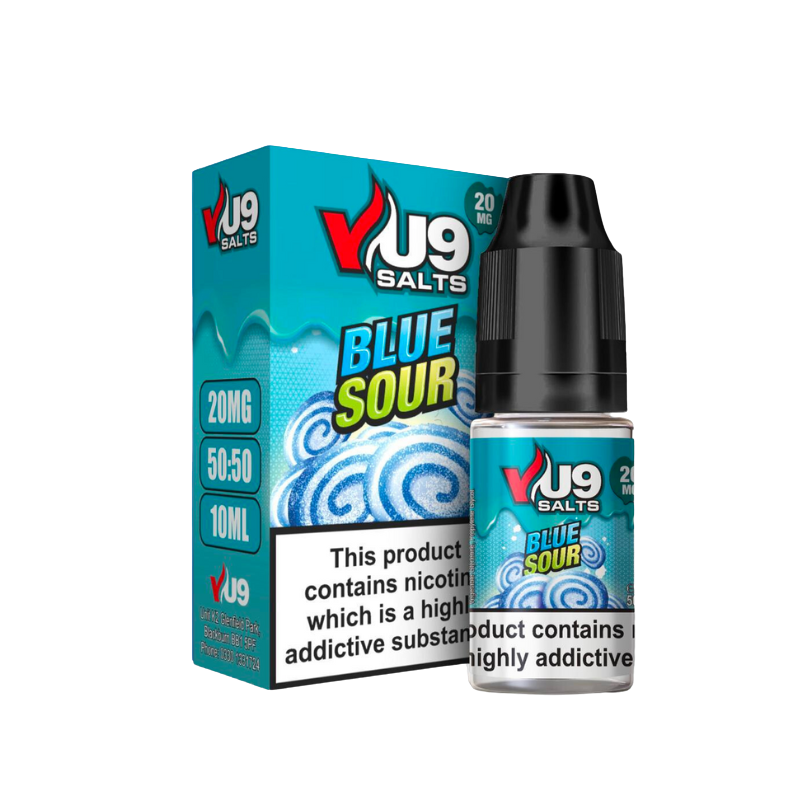 Blue Sour Pod Nic Salt 10ml Nicotine E Juice by VU9 - 99p Eliquid