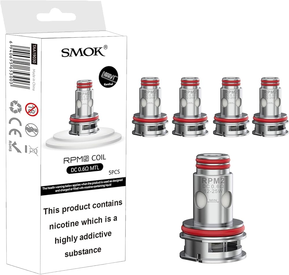 SMOK RPM 2 Coil DC 0.6 ohms MTl  12-25 W