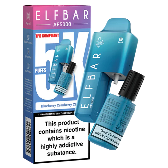 Blueberry Cranberry Cherry Elf Bar AF5000 Disposable Vape