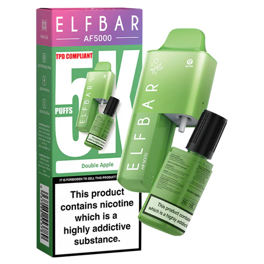 Double Apple Elf Bar AF5000 Disposable Vape