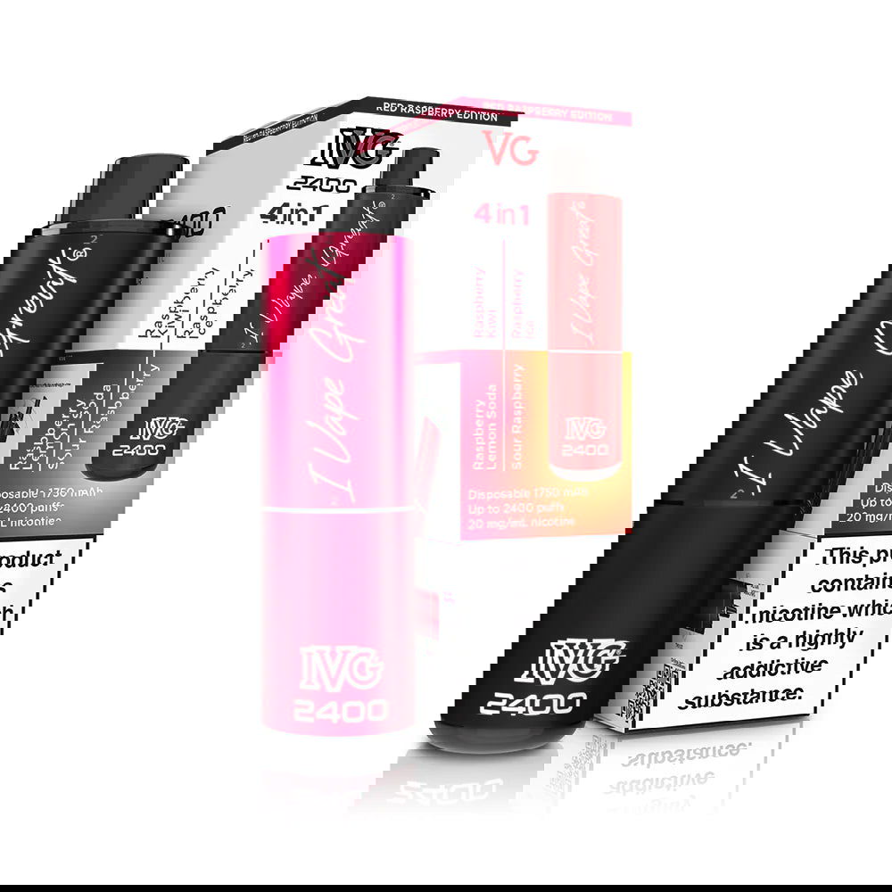 Red Raspberry Edition IVG 2400 Disposable Vape