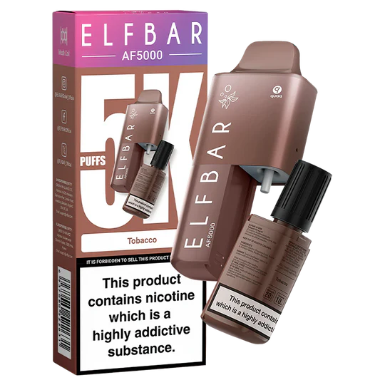 Tobacco Elf Bar AF5000 Disposable Vape