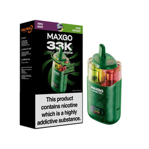 RELX Maxgo Combo 33k, 33000 Puffs Prefilled Pod Kit Dual Flavor