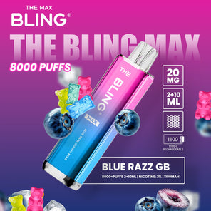 The Bling Max 8000 Puffs Prefilled Pod Vape