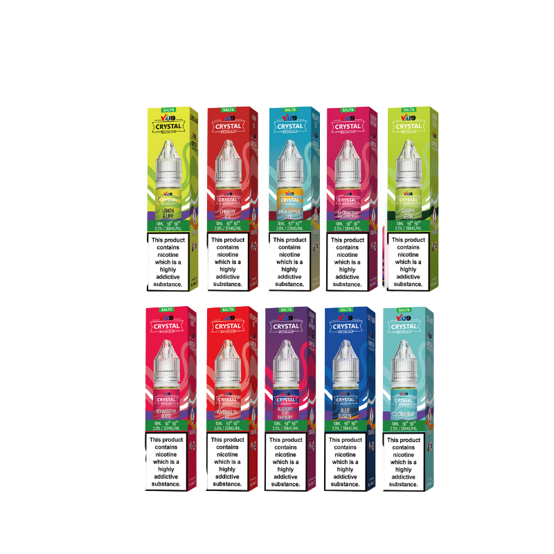 VU9 Crystal Nic Salt E-liquids - ANY 3 For £5.97