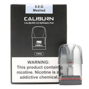 Caliburn G3 refillable Pod 0.9ohms meshed