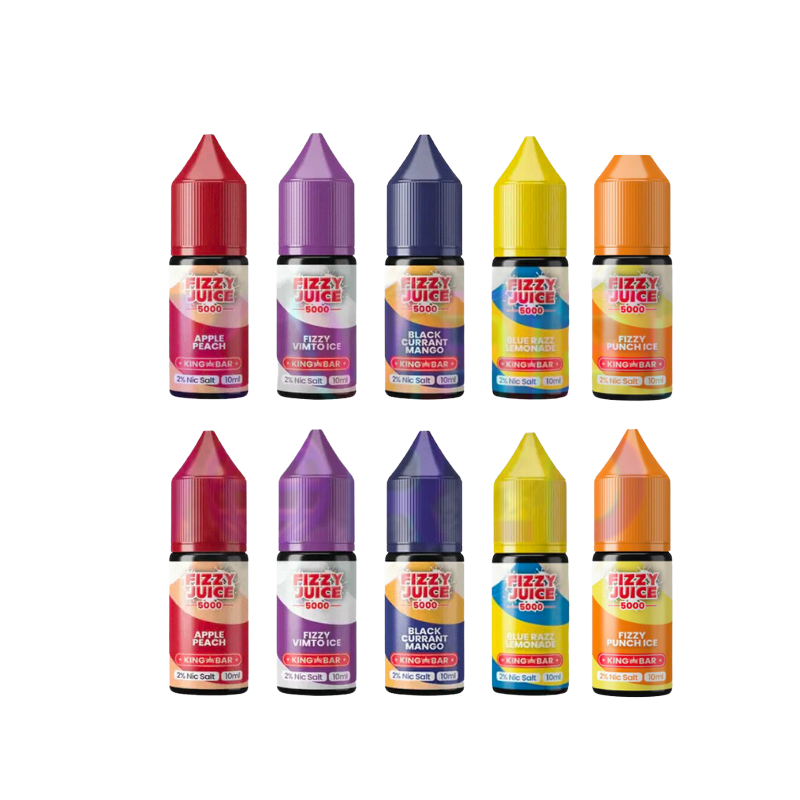 Box Of 10 Fizzy Juice 5000 Nic Salt 10ML E-liquid
