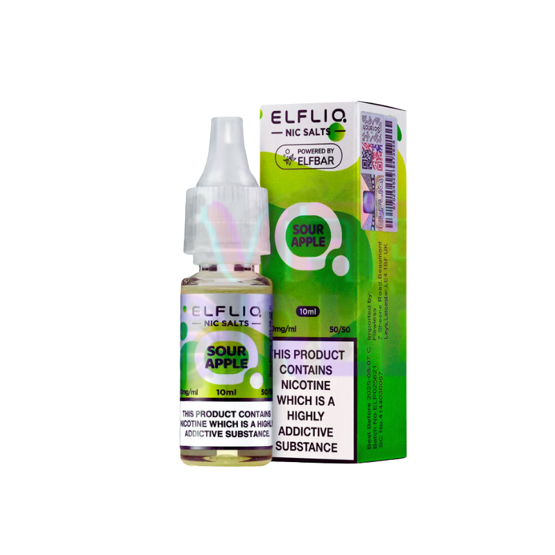 ElfLiq 'Sour Apple' Nic Salt 10ML eLiquid