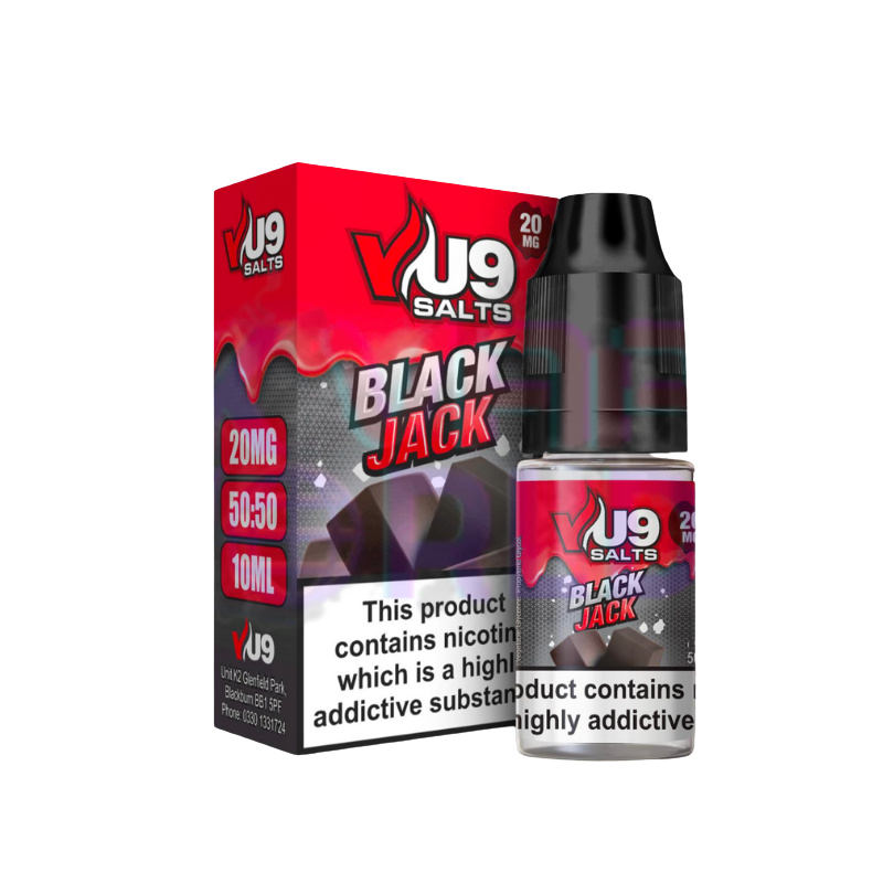 Blackjack Pod Nic Salt 10ml Nicotine E Juice by VU9